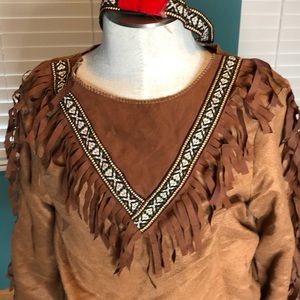 COSTUME - American Indian with headband sz. YL